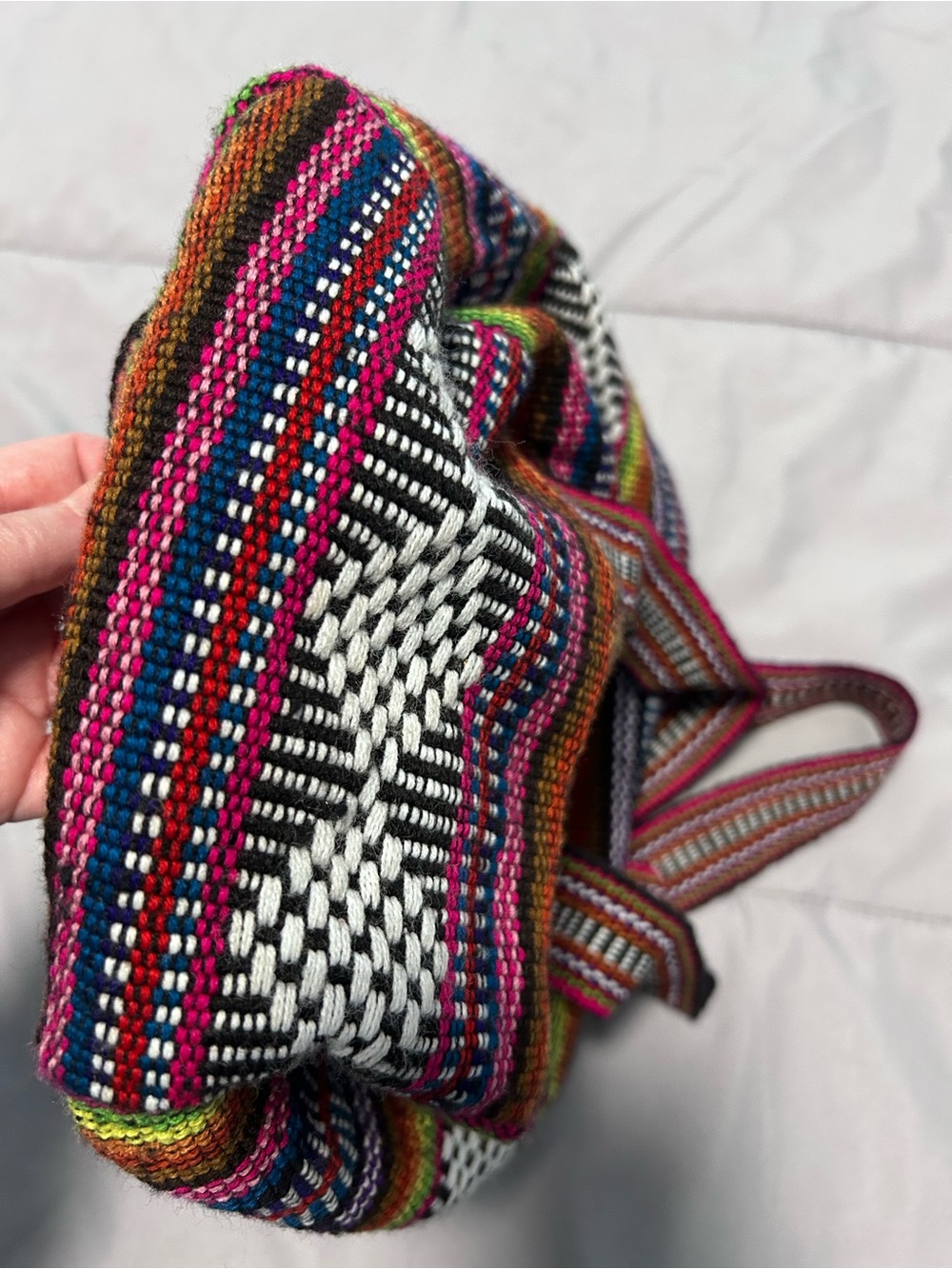 Pinzon Multicolor Festival Backpack Made in Mexico - Picture 10 of 14